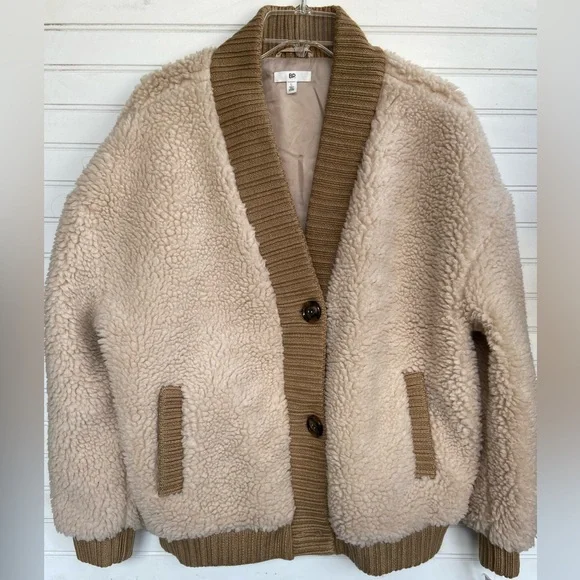 BP Sherpa Teddy Coat Sweater NWT